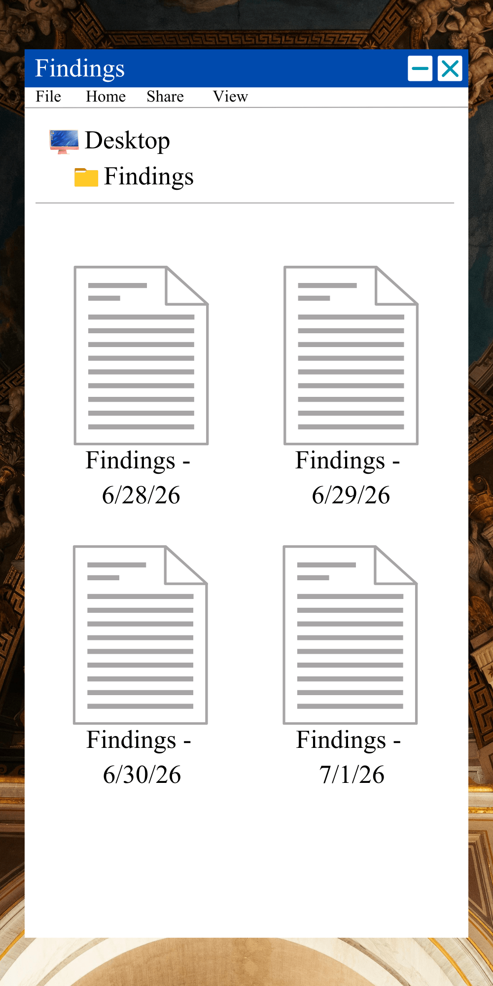 Murder at the Museum – Folder Image Map